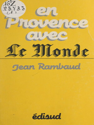 cover image of En Provence avec "Le Monde"
